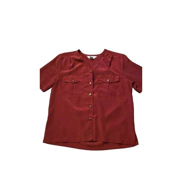 Vintage‎ 80's Fashion Attitudes Size 12 Holiday Christmas Shiny Front Pockets - Picture 1 of 5